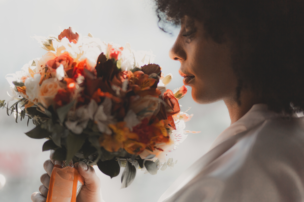 Making of Noiva Casamento Vestido de noiva Buquê de Noiva