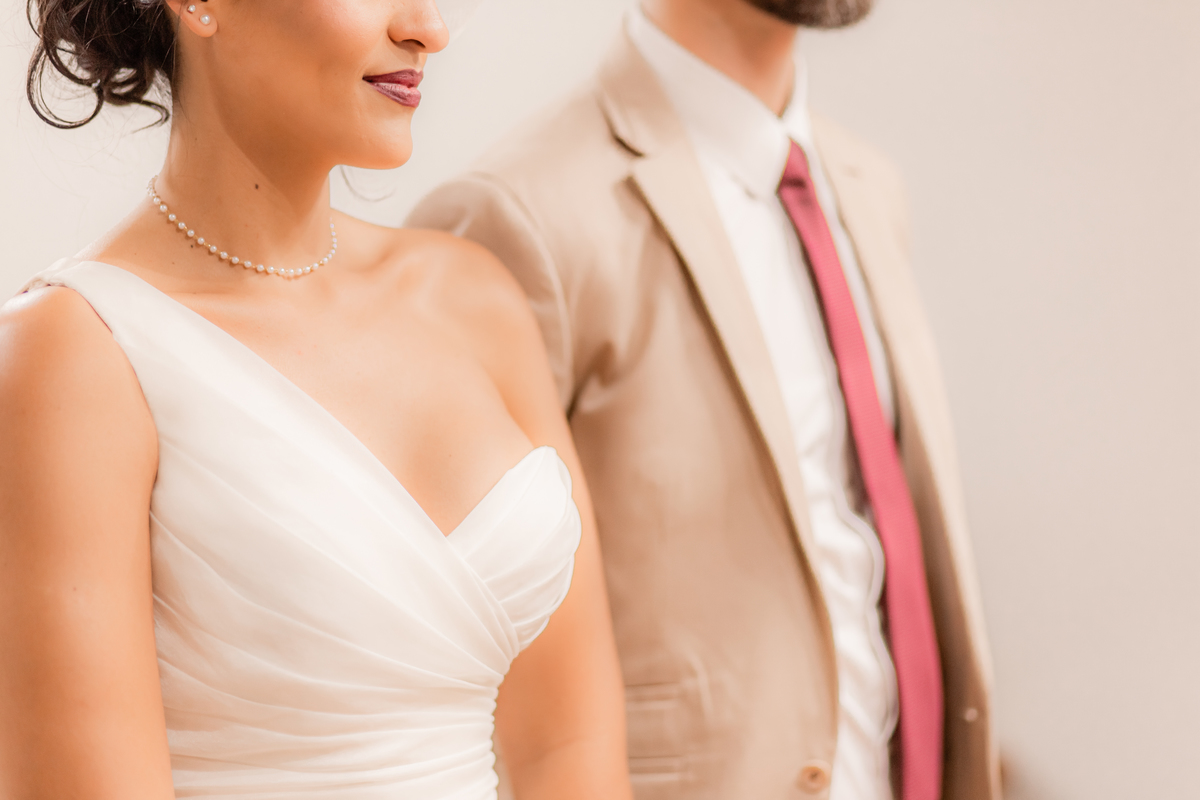 Casamento Civil Noiva Noivos Amor Emoção Vestido de Noiva