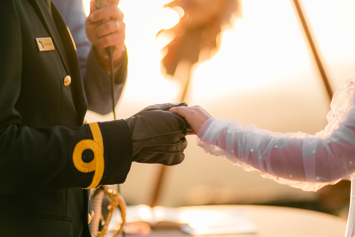 Momento dos votos Noiva e Noivo