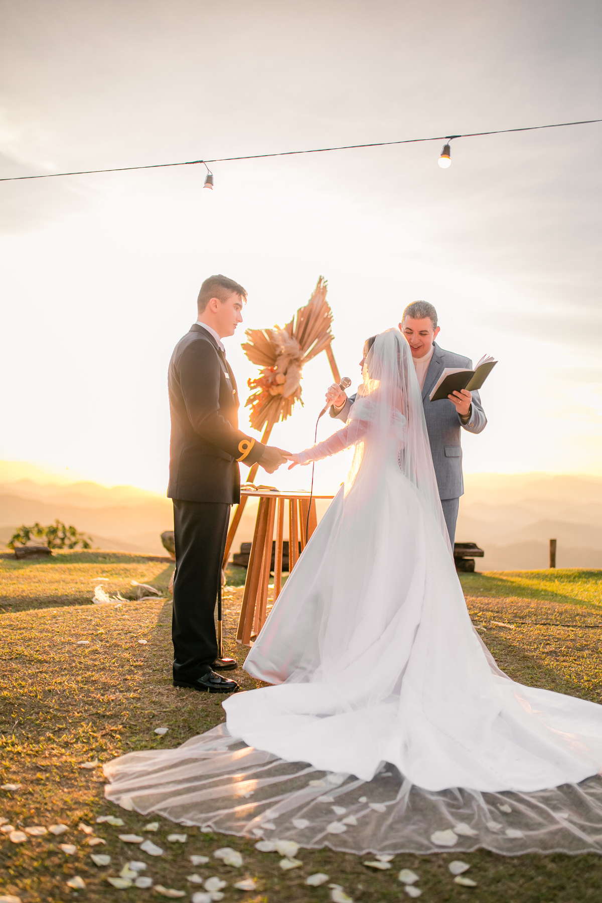 Momento dos votos Noiva e Noivo