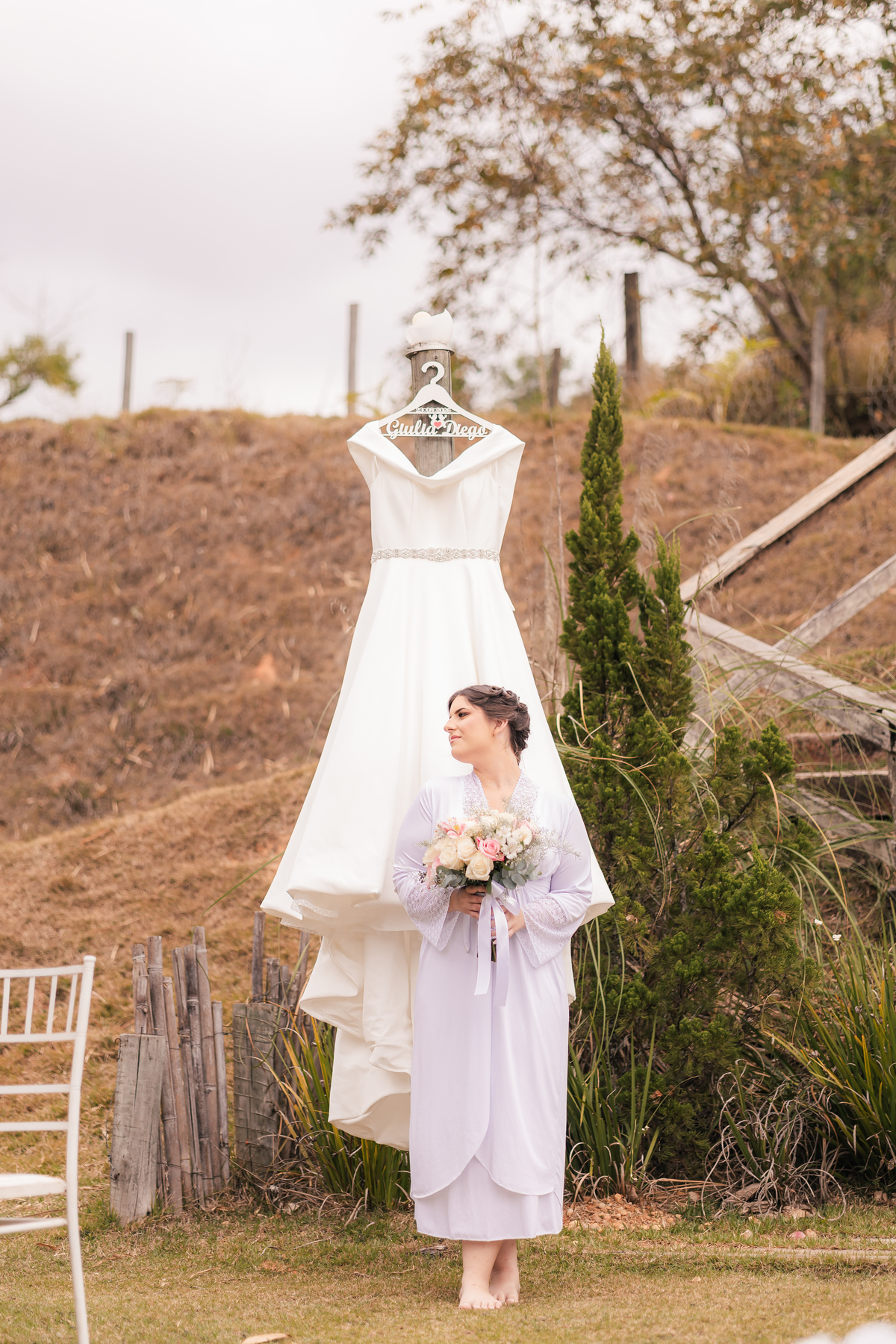 Vestido de Noiva, Casamento, Noiva Making Of, noiva se arrumando, sitio
