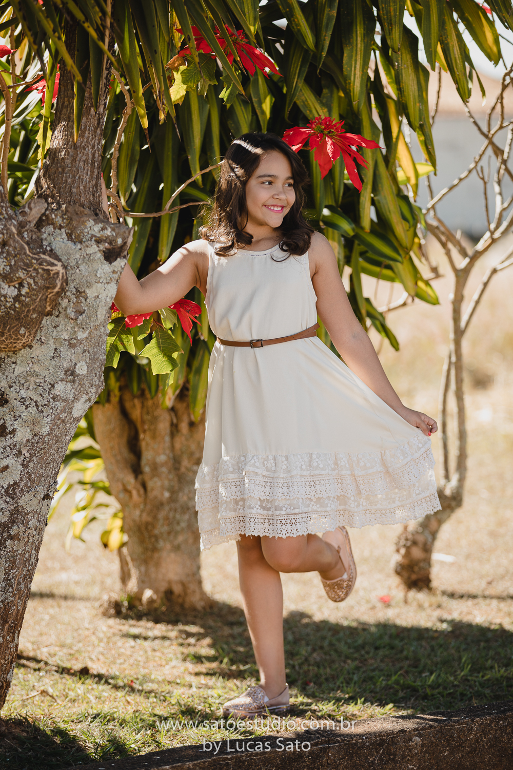 Ensaio fotográfico com irmãs realizado no município de São Gotardo-MG, no jardim das flores.