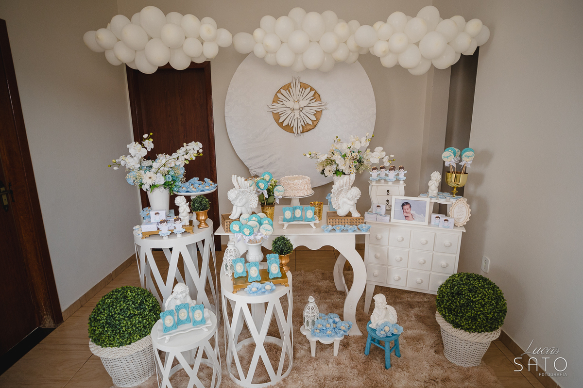 Decoração de recepção de batismo em São Gotardo-MG