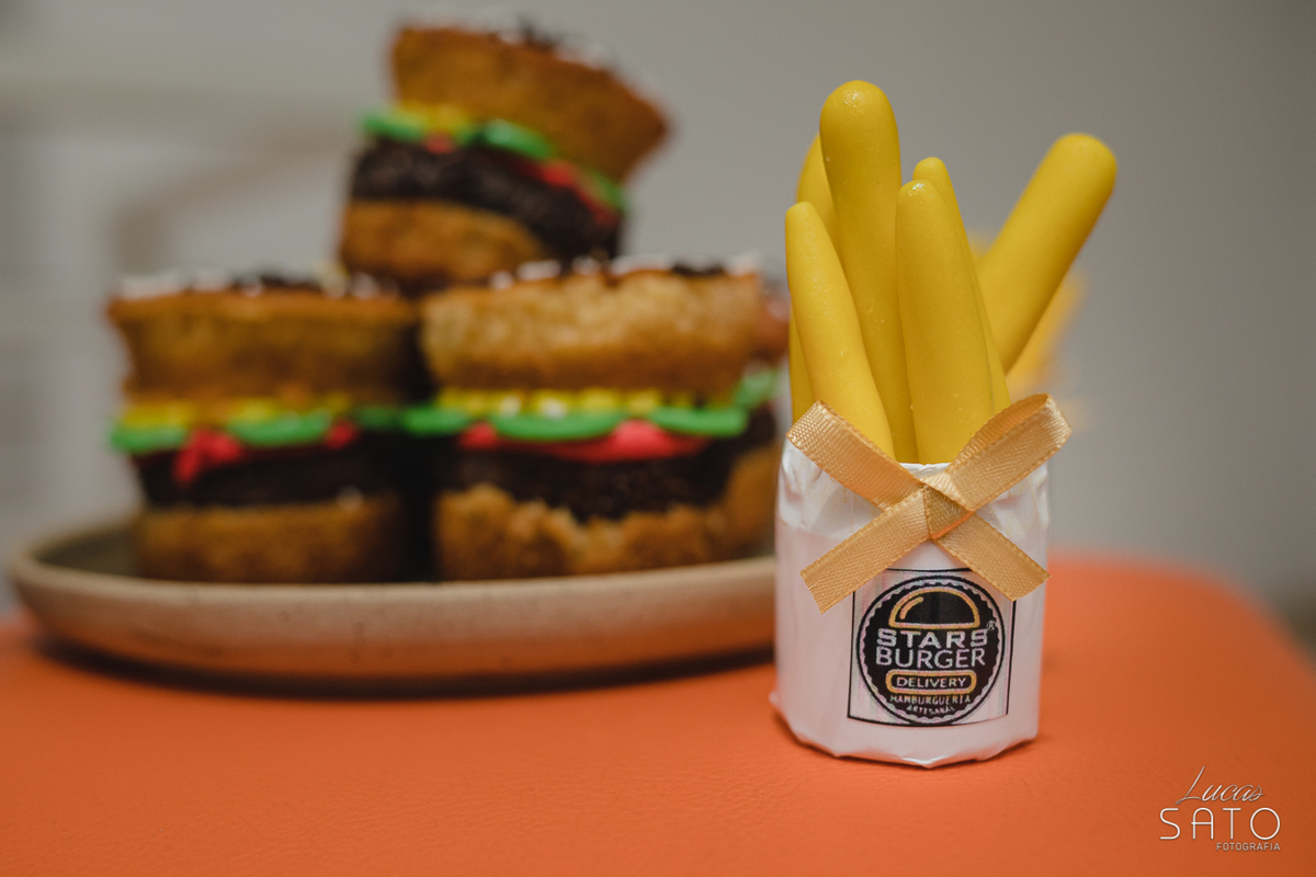 Fotografia de detalhe de lanche