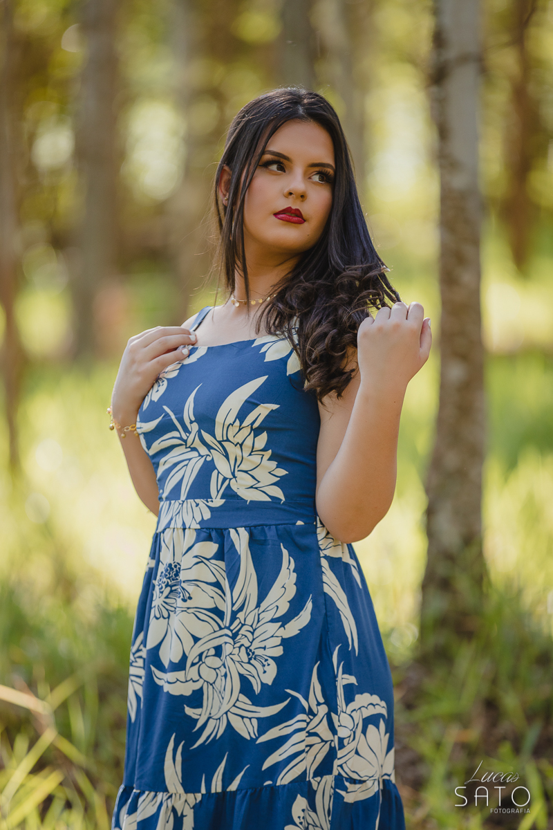 Fotografia de ensaio de 15 anos na natureza, realizado pelo fotógrafo de 15 anos Lucas Sato-Fotografia em São Gotardo-MG