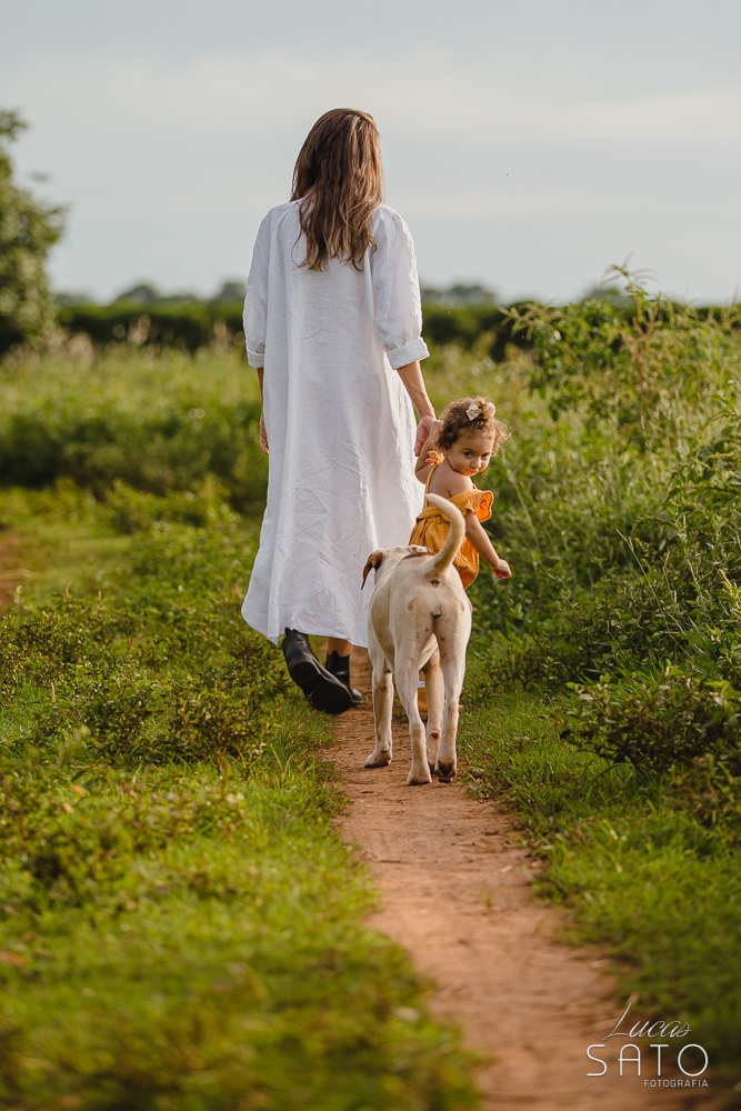 Foto de família com cachorro