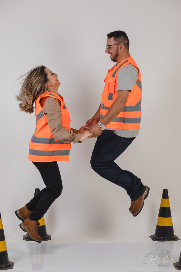 Foto de casal diferente realizado no estúdio em São Gotardo-MG
