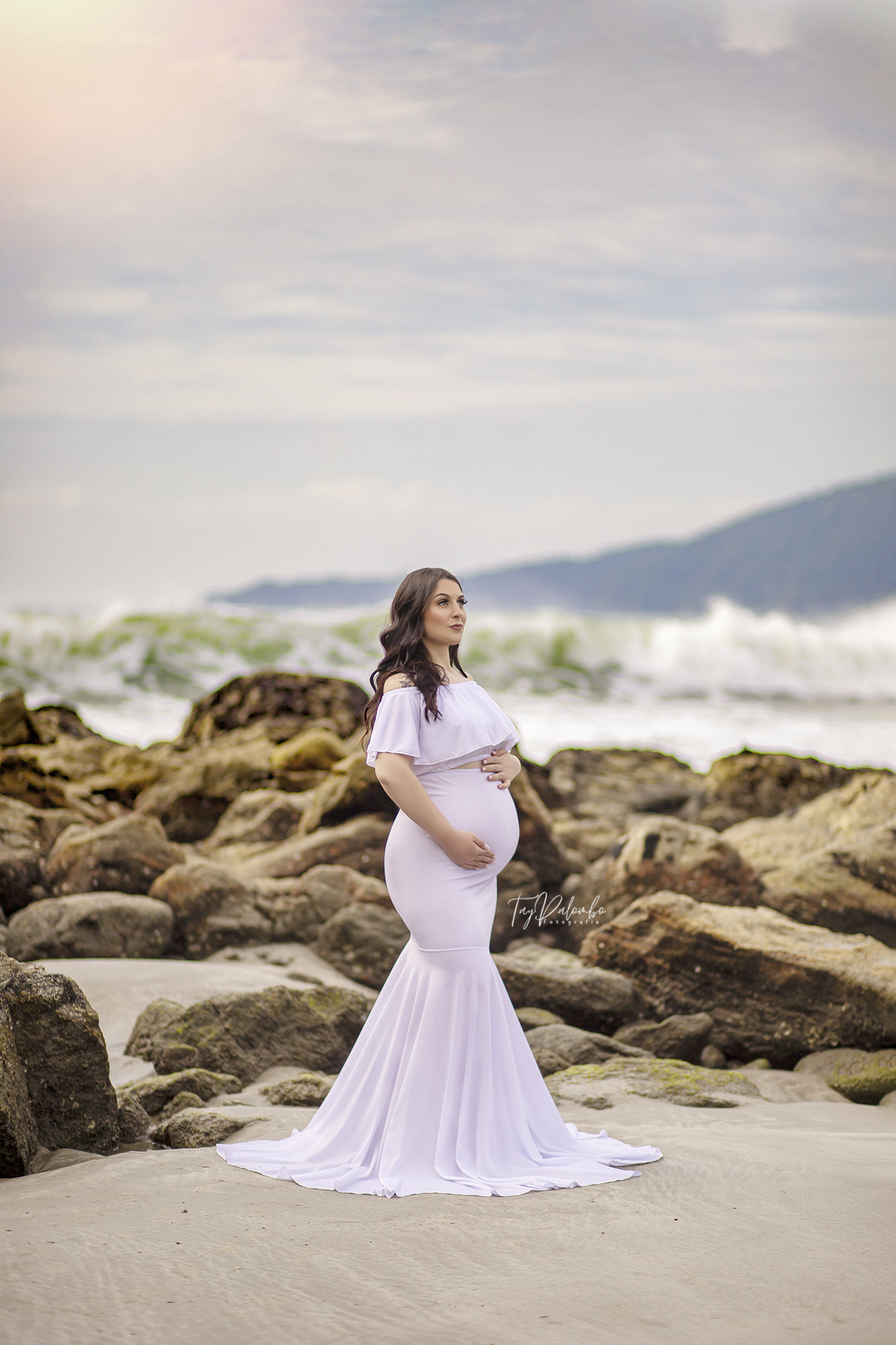 ensaio gestante praia