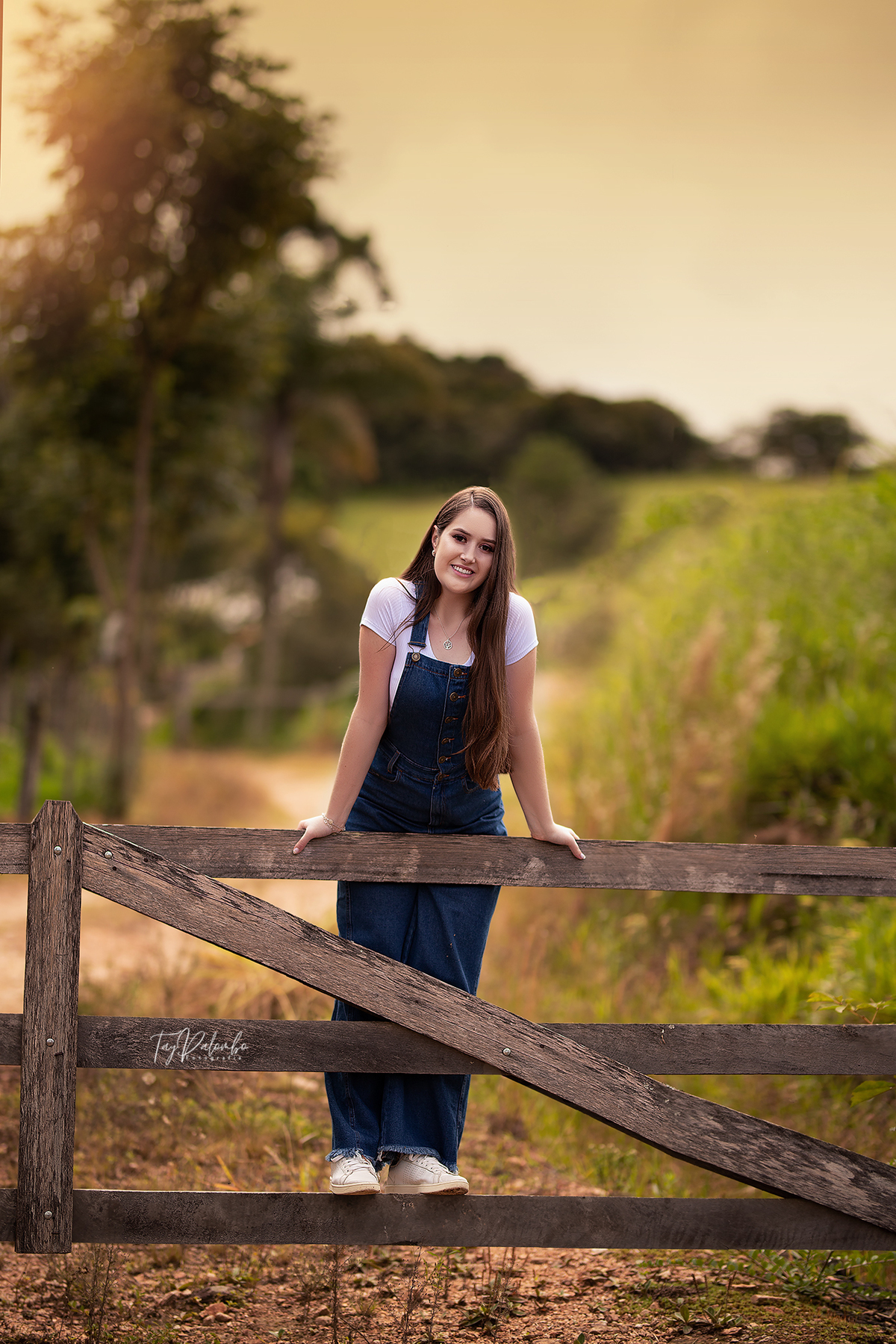 ensaio feminino no campo