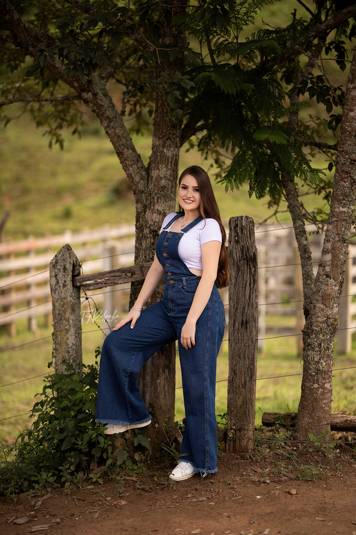 ensaio feminino no campo