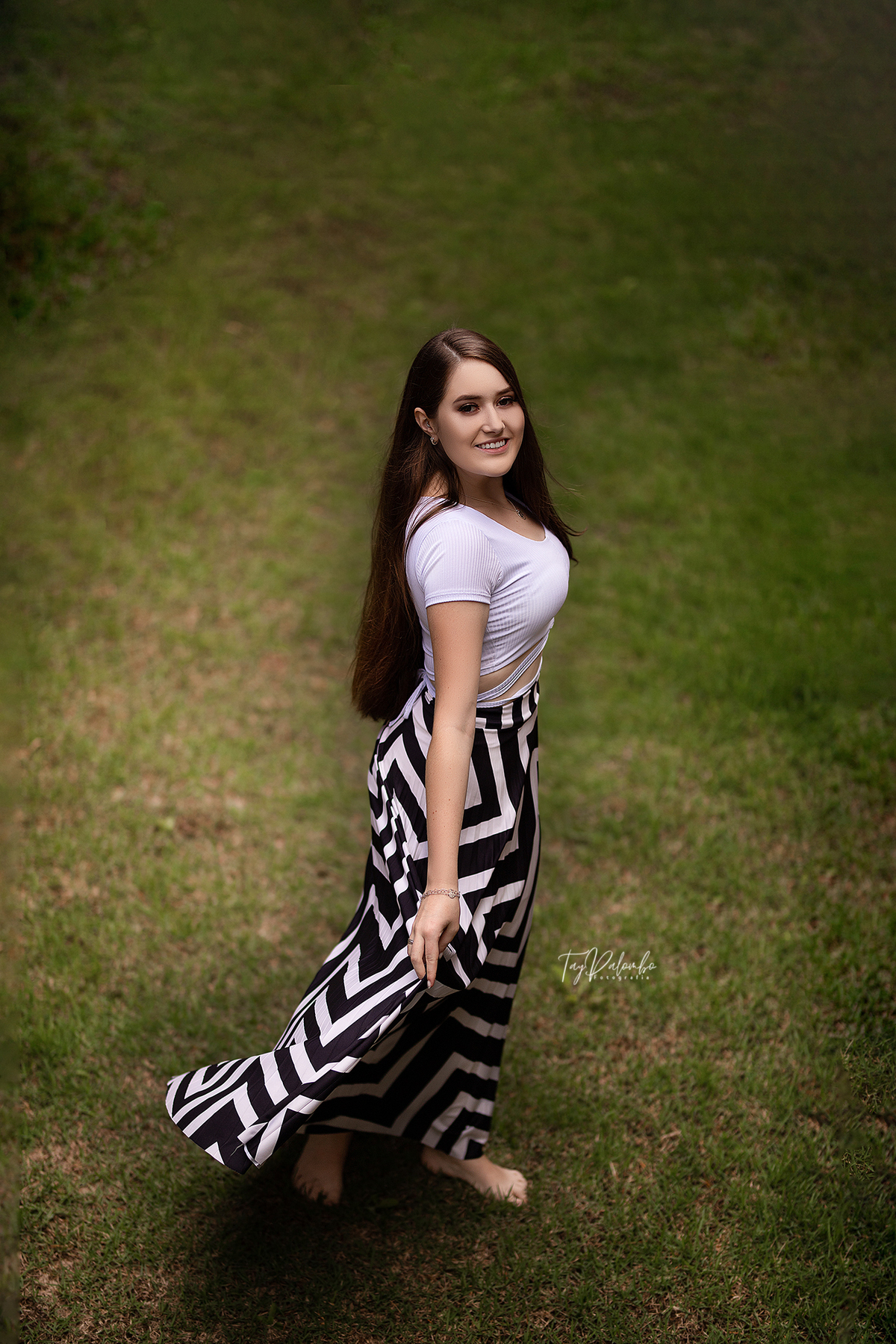 ensaio feminino no campo