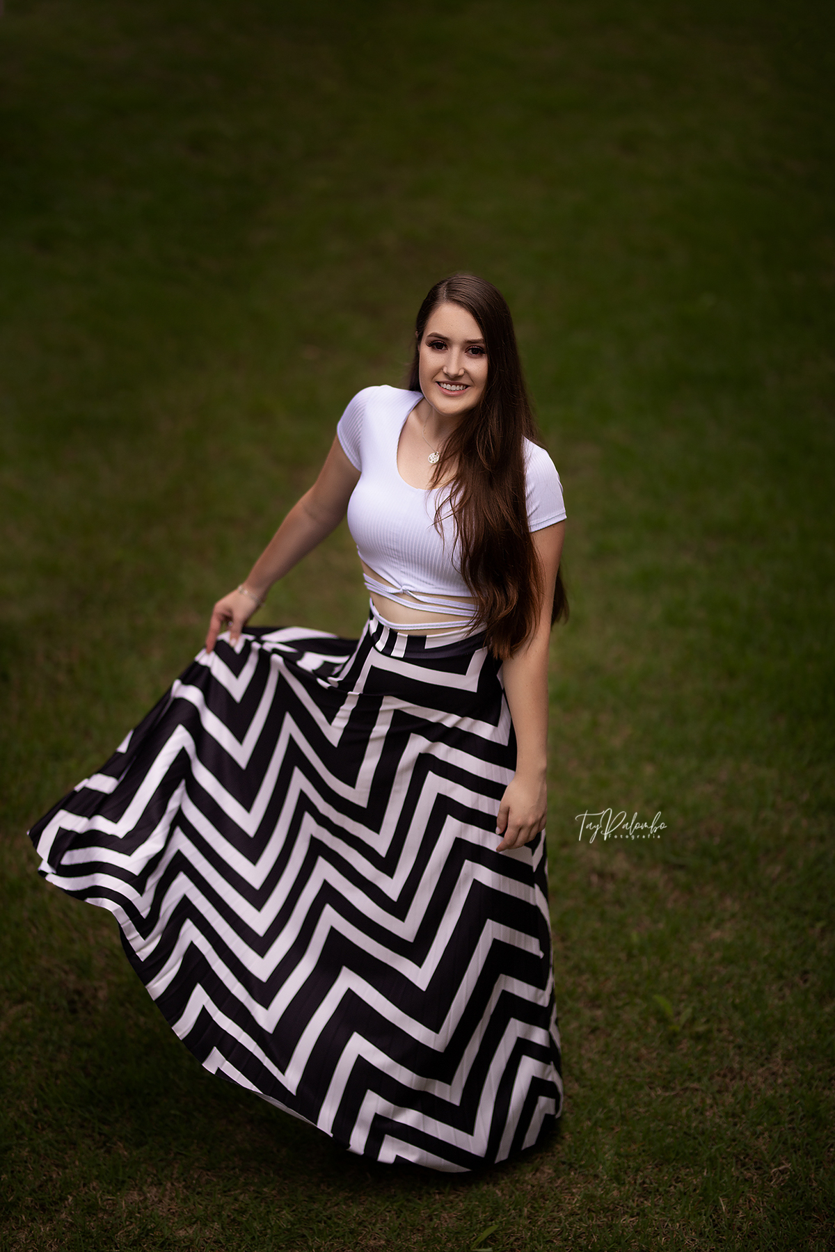 ensaio feminino no campo