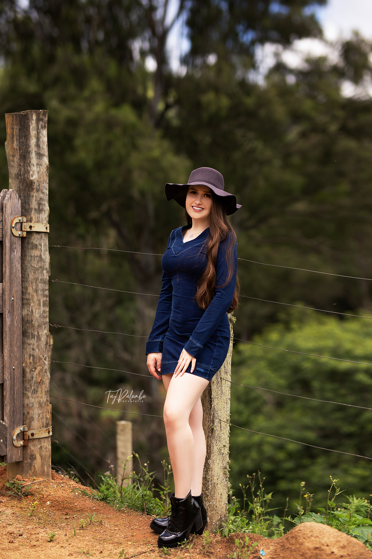 ensaio feminino no campo