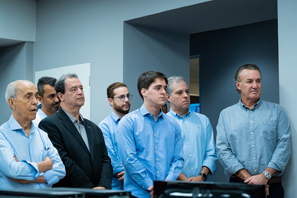Diretores do Grupo EP na inauguração dos novos estúdios