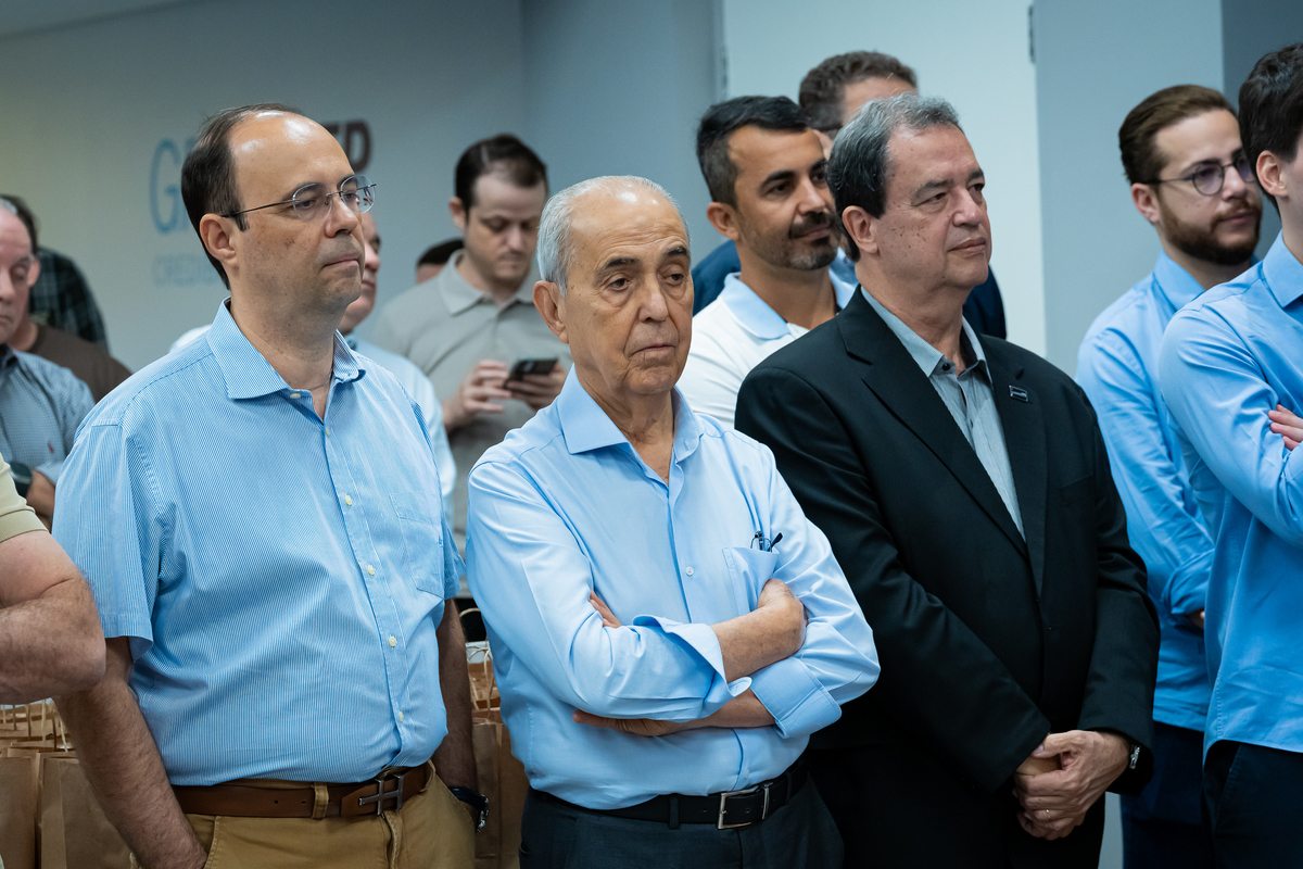 Diretores do Grupo EP na inauguração dos novos estúdios