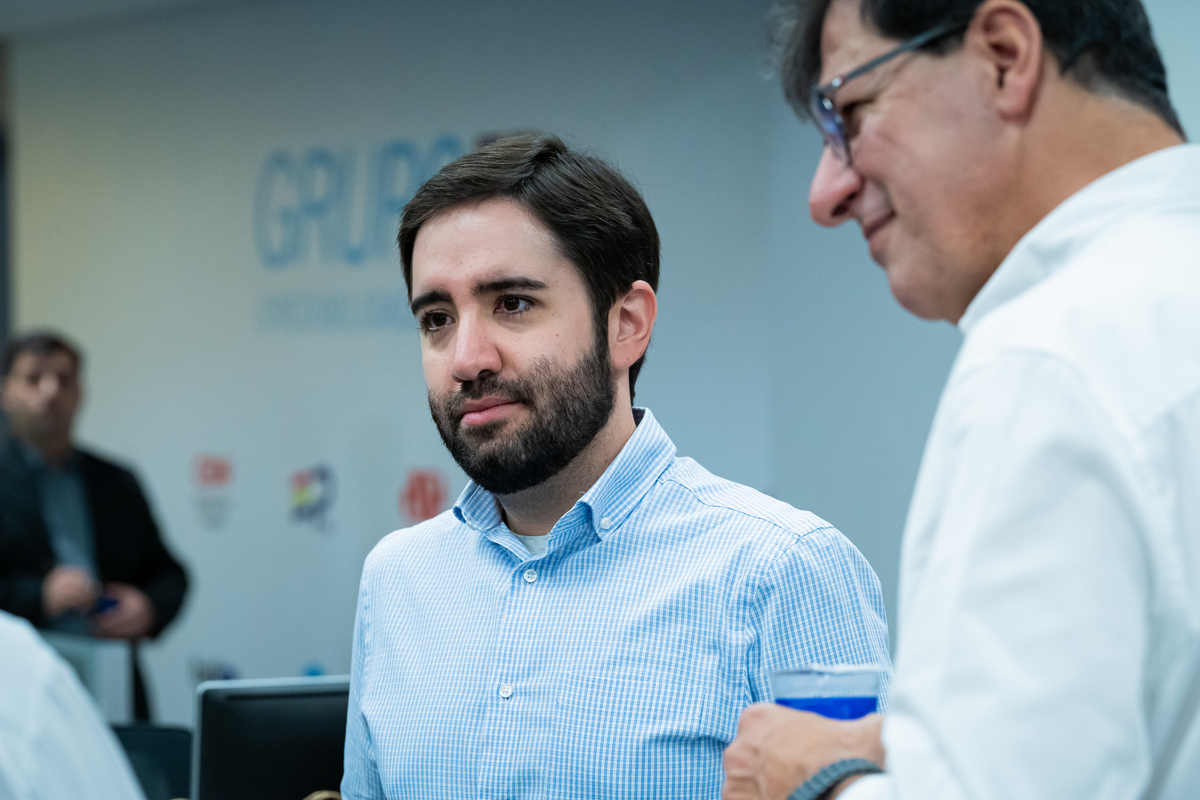 Diretores do Grupo EP na inauguração dos novos estúdios