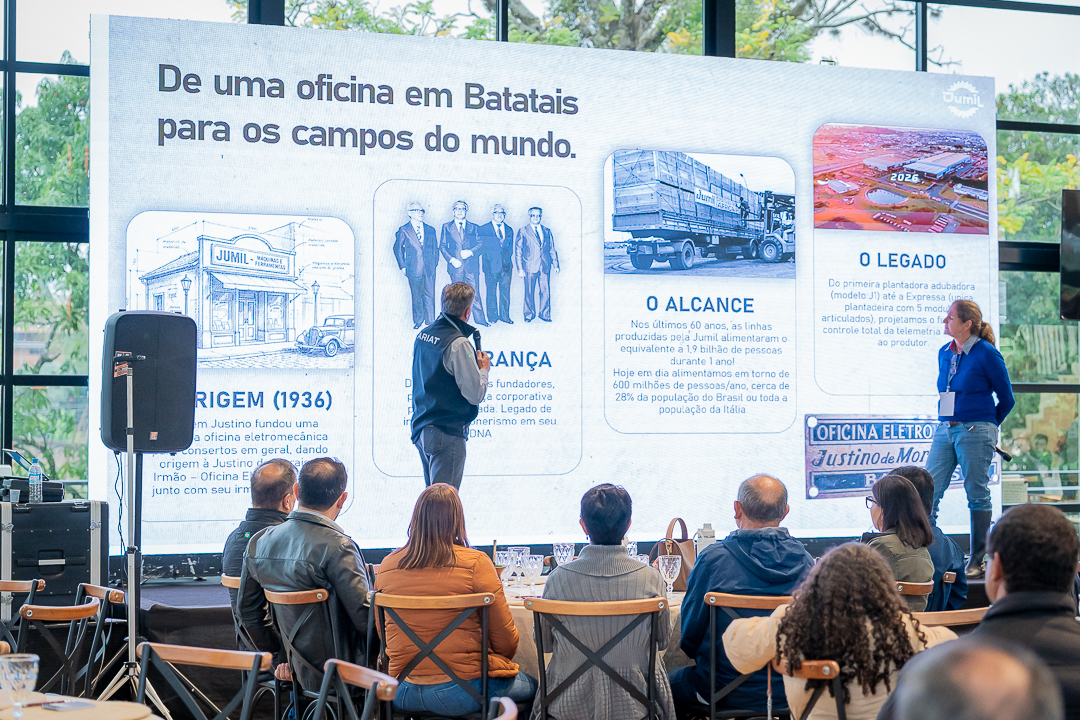 Empresários e parceiros reunidos no encontro da Jumil