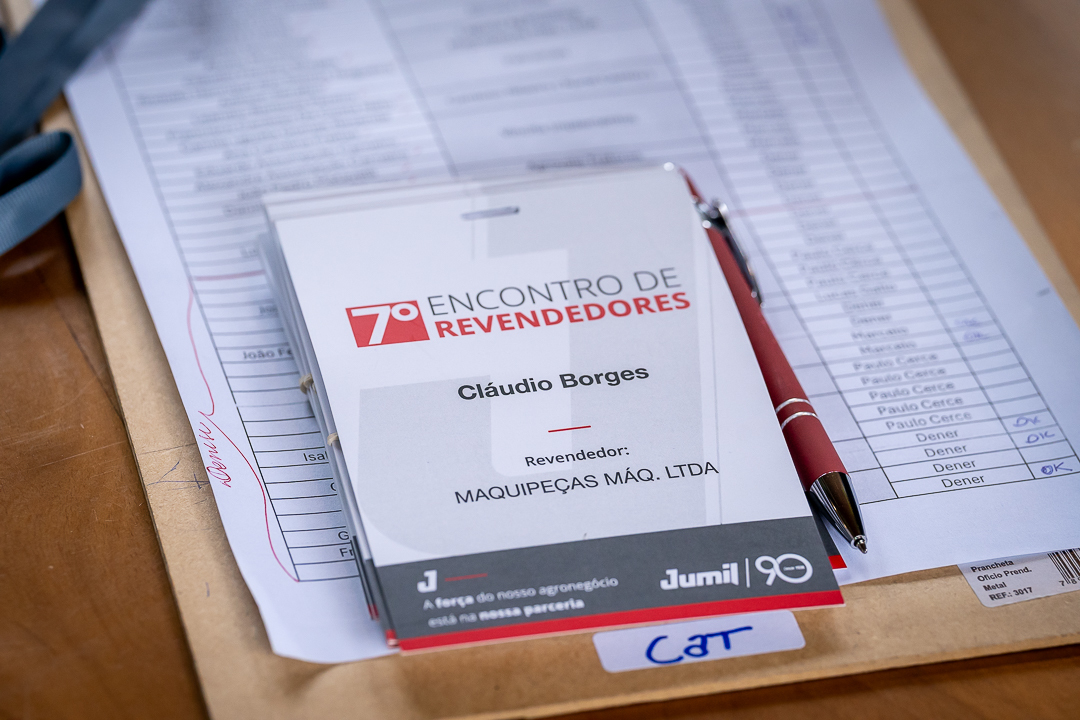 Recepção dos convidados no 7º Encontro de Revendedores Jumil