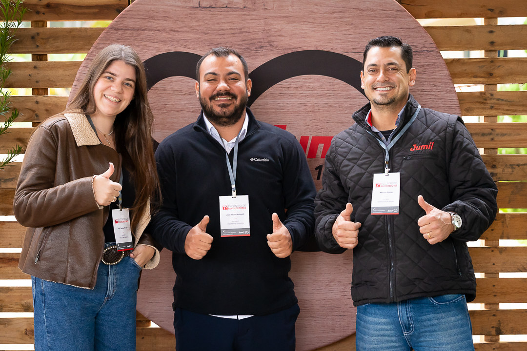 Recepção dos convidados no 7º Encontro de Revendedores Jumil