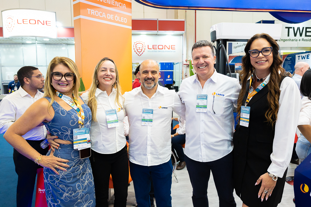 O estande da Larco pronto para receber clientes e parceiros