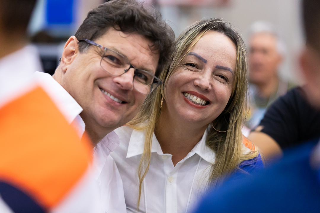 Um dos espaços mais movimentados da feira