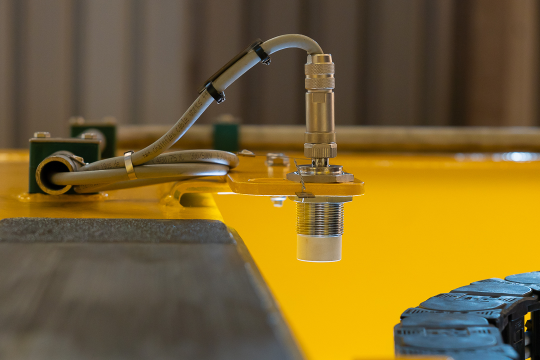 No detalhe, a robustez que sustenta equipamentos de padrão internacional.
