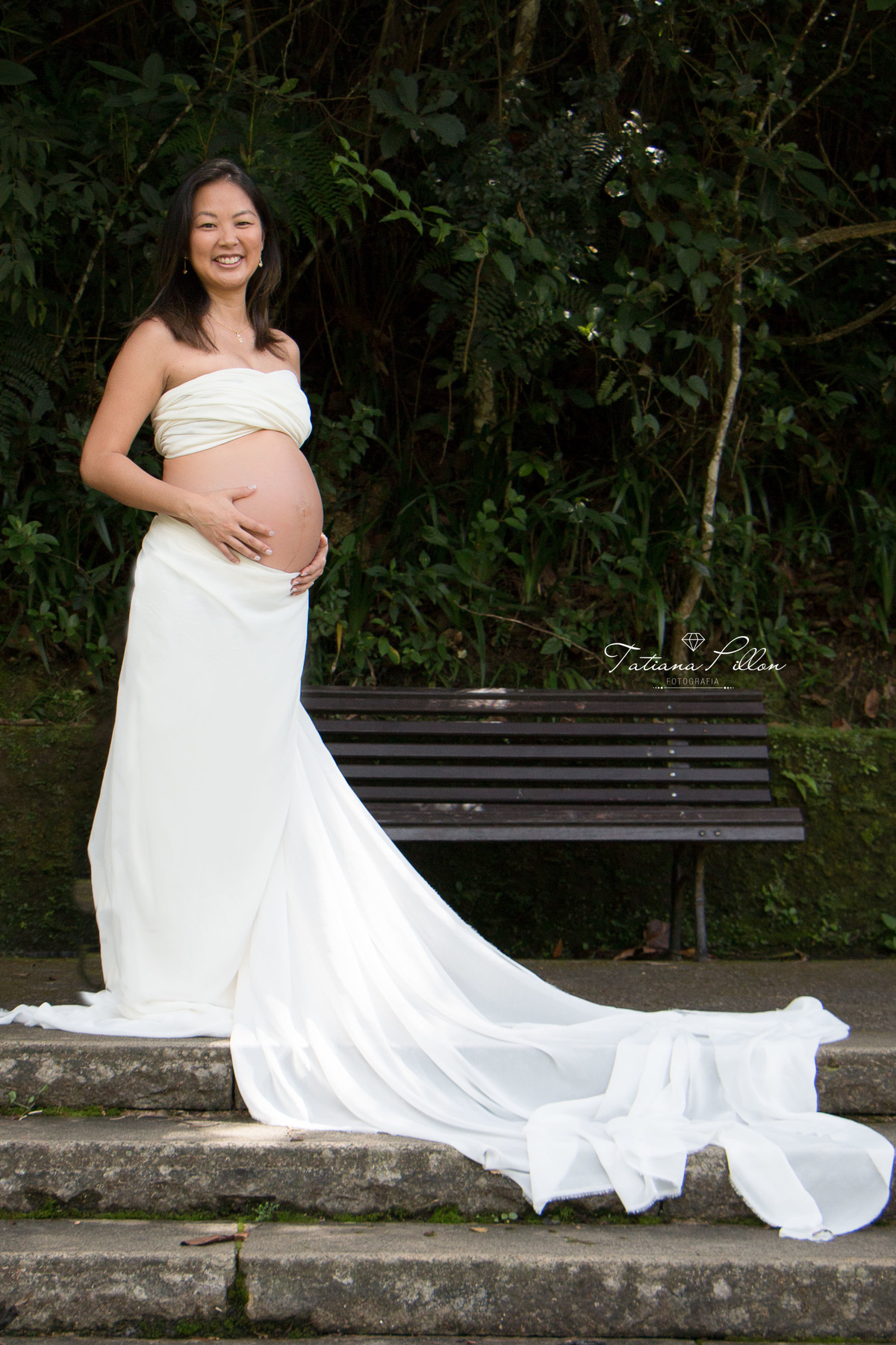 Carol em seu ensaio Gestante