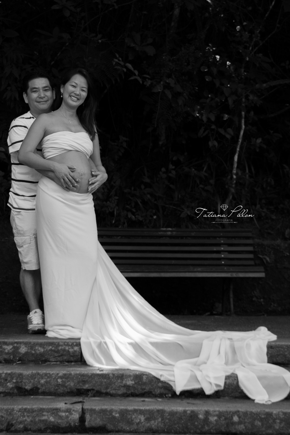 Ensaio Gestante em preto e branco é um clássico