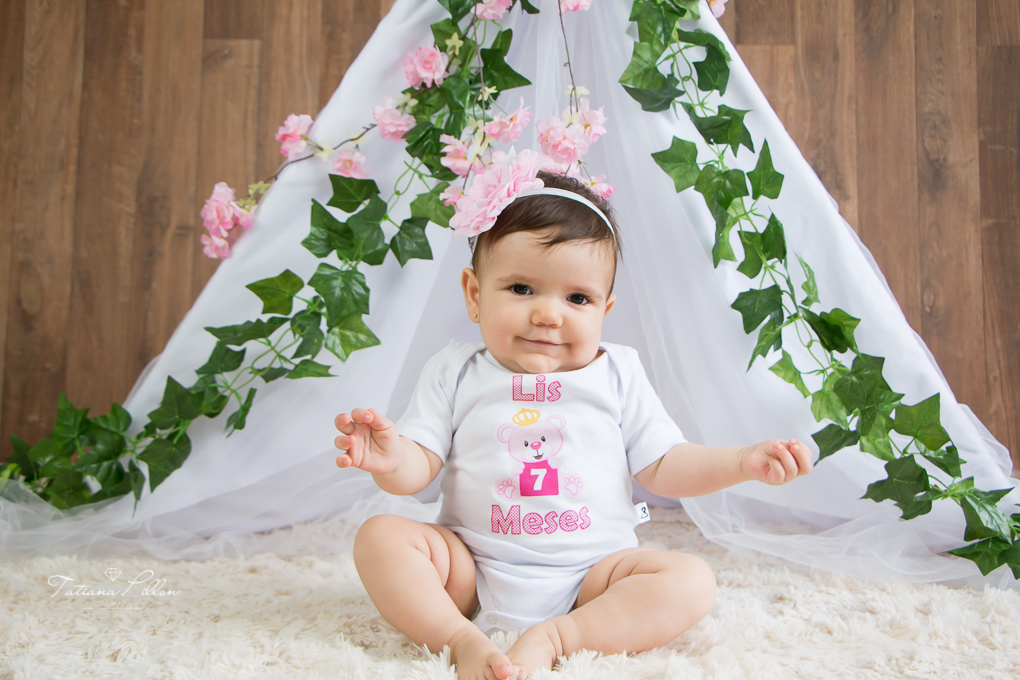 Ela é muito meiga e delicada! Registrando toda sua beleza nesse lindo ensaio de 7 meses