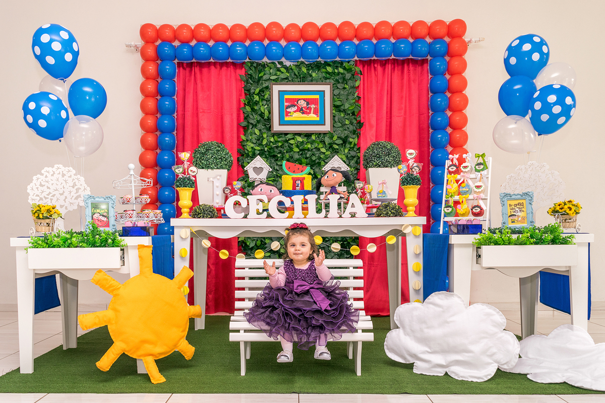 Aniversário - Cecília - Show da Luna - Vestido - Decoração - Temática - Festa Infantil