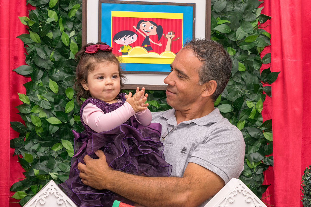 Aniversário - Cecília - Show da Luna - Vestido - Decoração - Temática - Festa Infantil - Vovô - Foto de Família