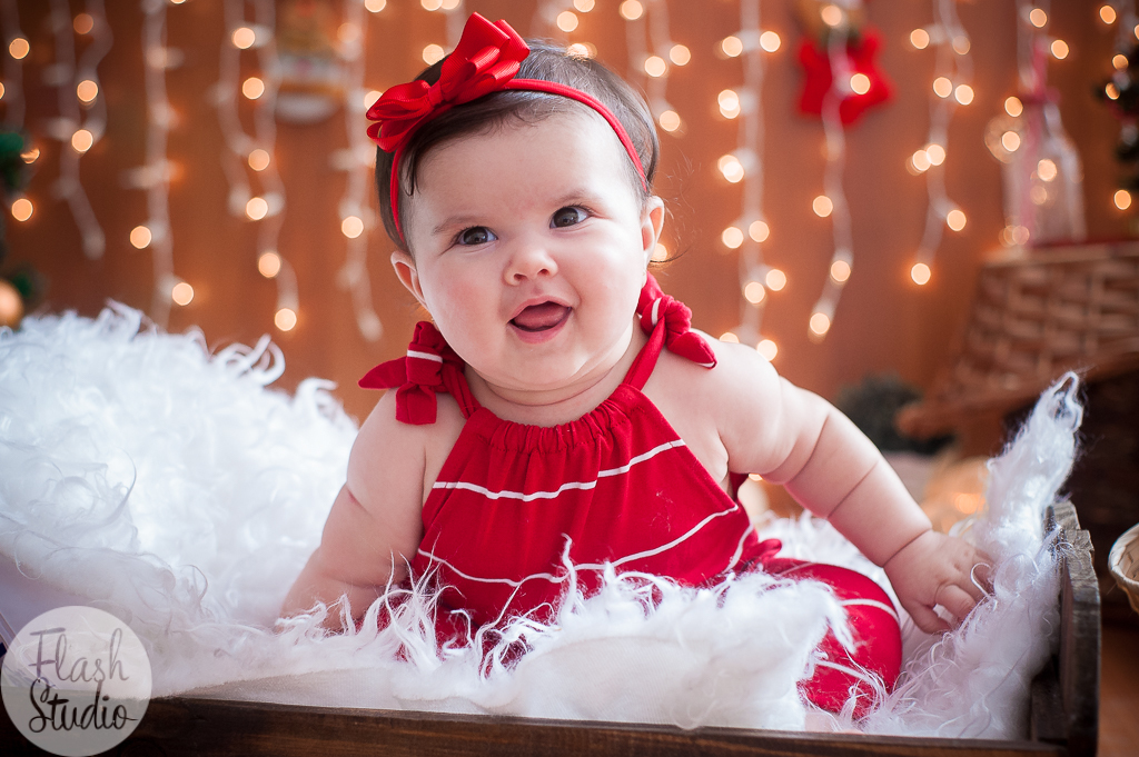 bebe sorrindo em ensaio natalino, no rio de janeiro 