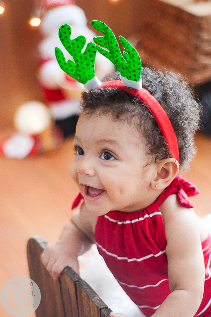 foto de bebe rindo e ensaio de natal no rio de janeiro - RJ