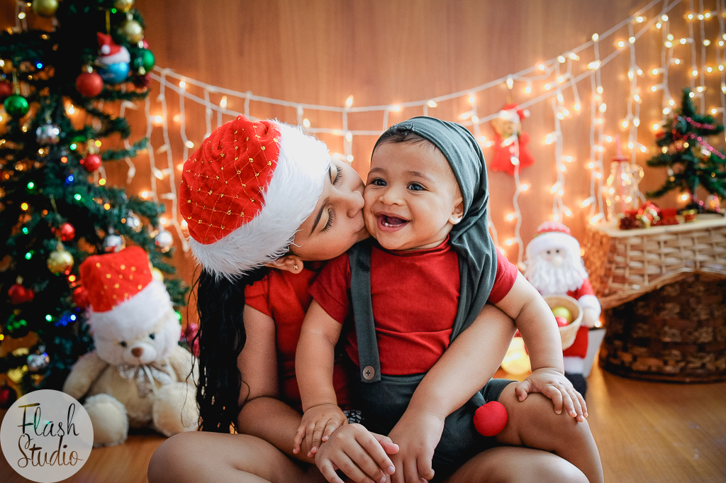 irmãos em um lindo ensaio de natal no rio de janeiro 