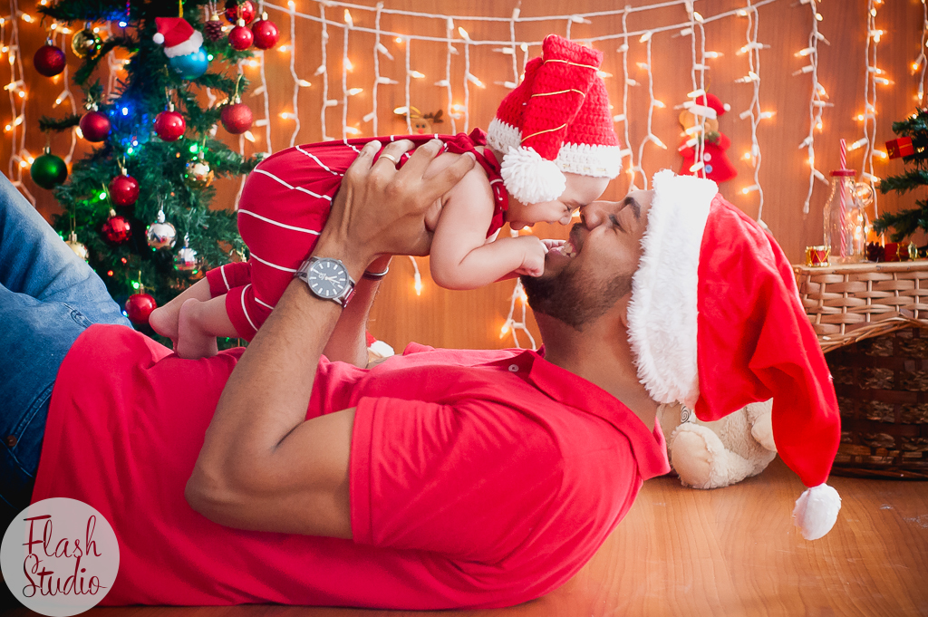 bebe e papai, em book de natal em bangu no rio de janeiro