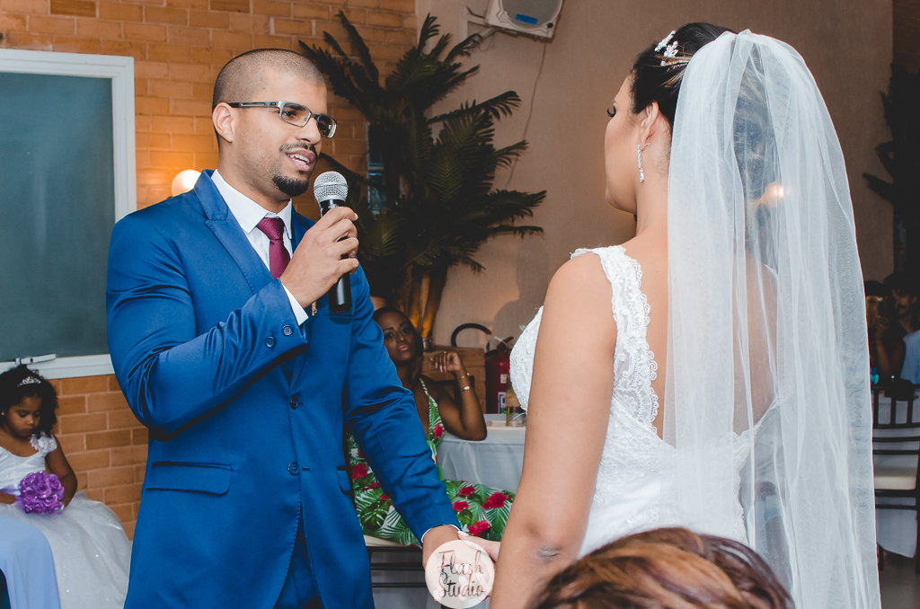 Votos do noivo, em casamento, no rio de janeiro, na casa de festas Marc Recepçoes