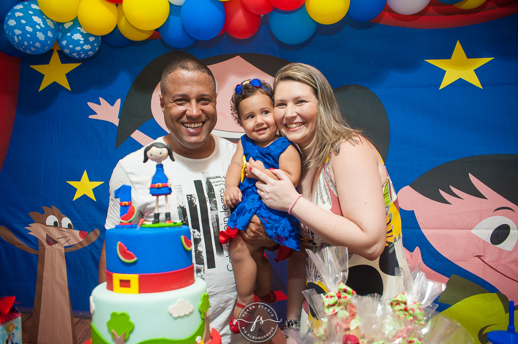 pais e Luna em festa de 1 aninho, do show da luna em campo grande, rio de janeiro