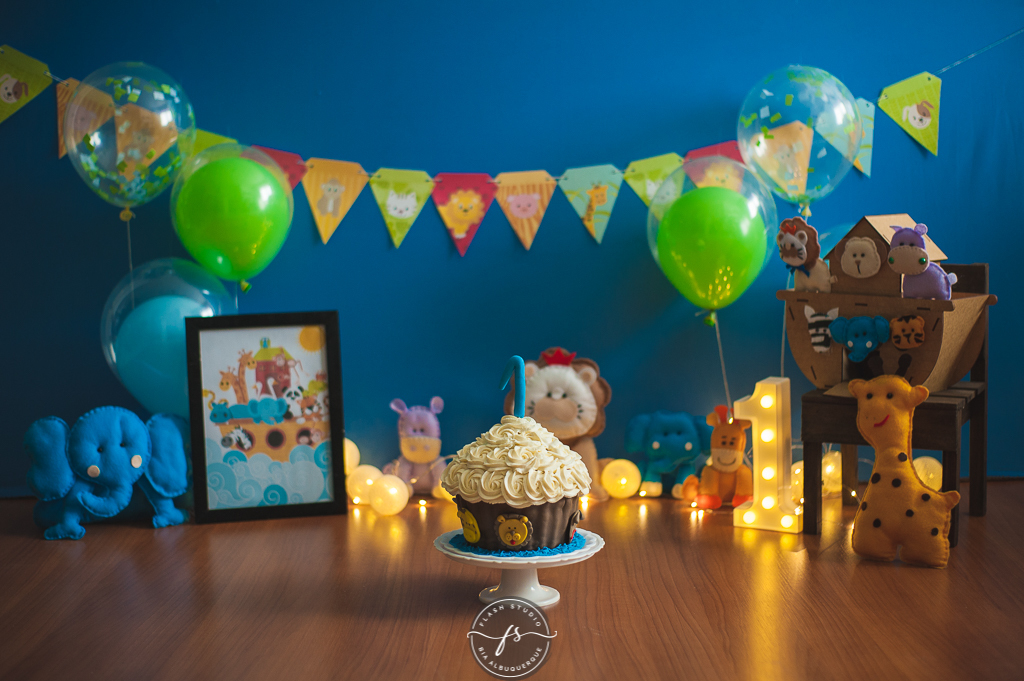 cenario de smash the cake da arca de noé em estudio no rio de janeiro em bangu