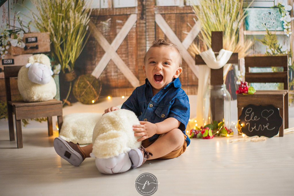bebe em ensaio de pascoa, com coelhinhos e ovelhinhas, no rio de janeiro, em bangu
