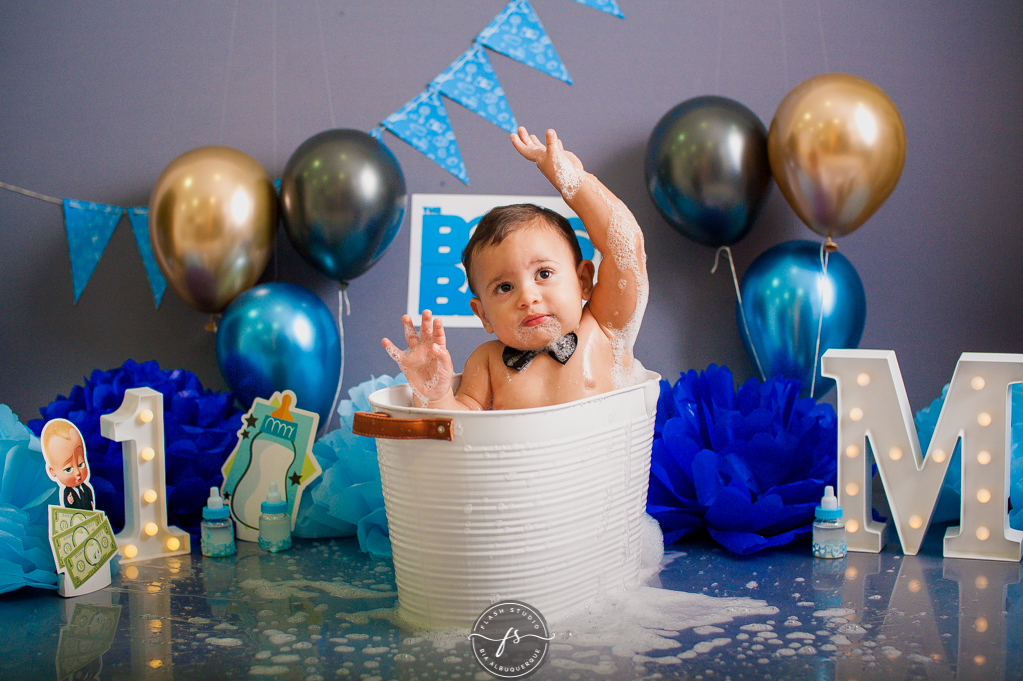 hora do banho em smash the cake do poderoso chefinho no rio de janeiro