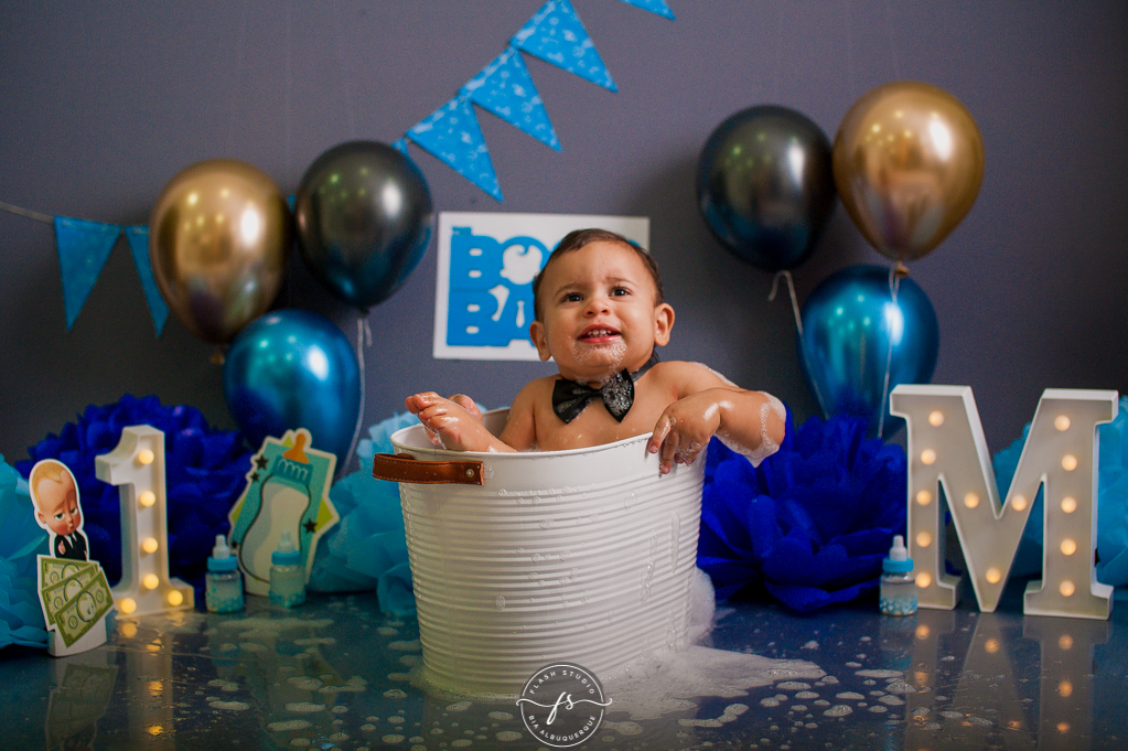 miguel hora do banho em smash the cake do poderoso chefinho no rio de janeiro