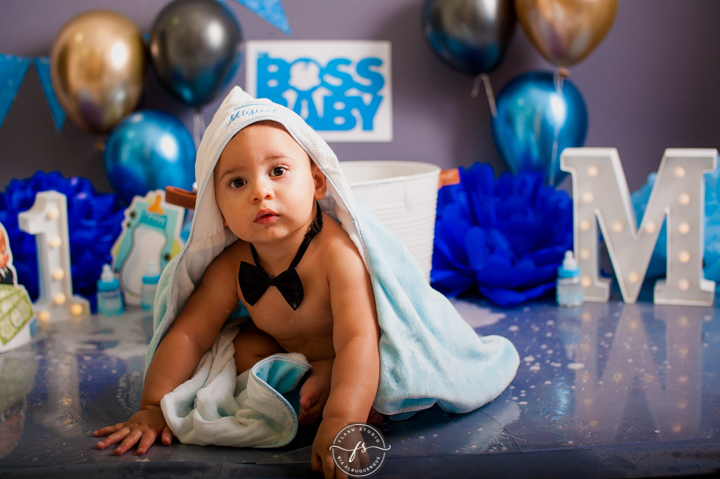 toalha hora do banho em smash the cake do poderoso chefinho no rio de janeiro