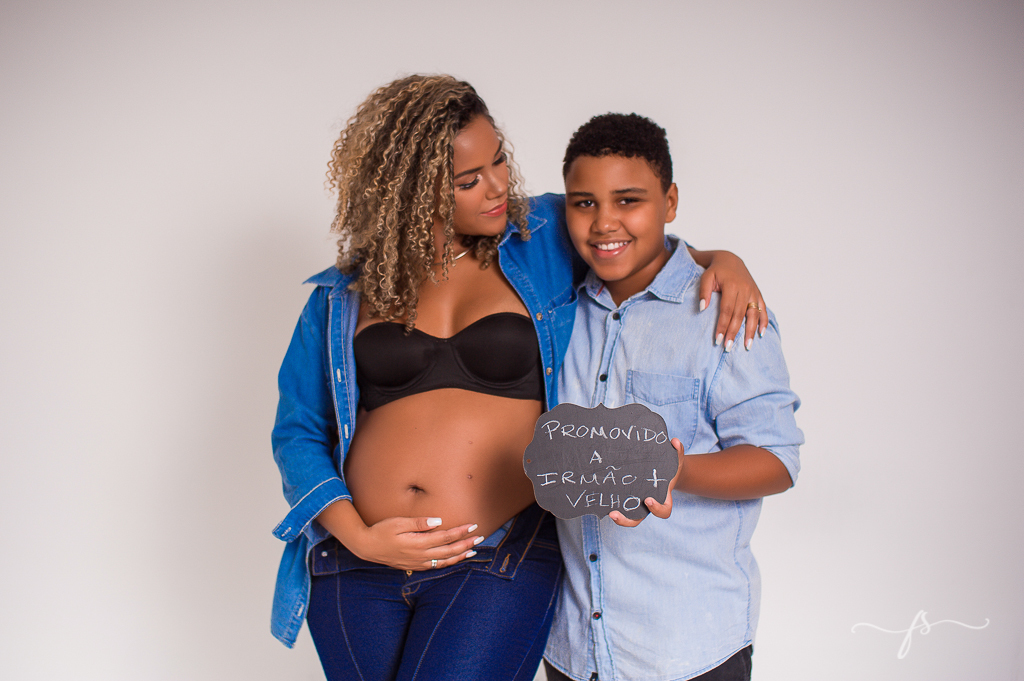  ensaio de gestante clean  - rio de janeiro - bangu -  irmão mais velho