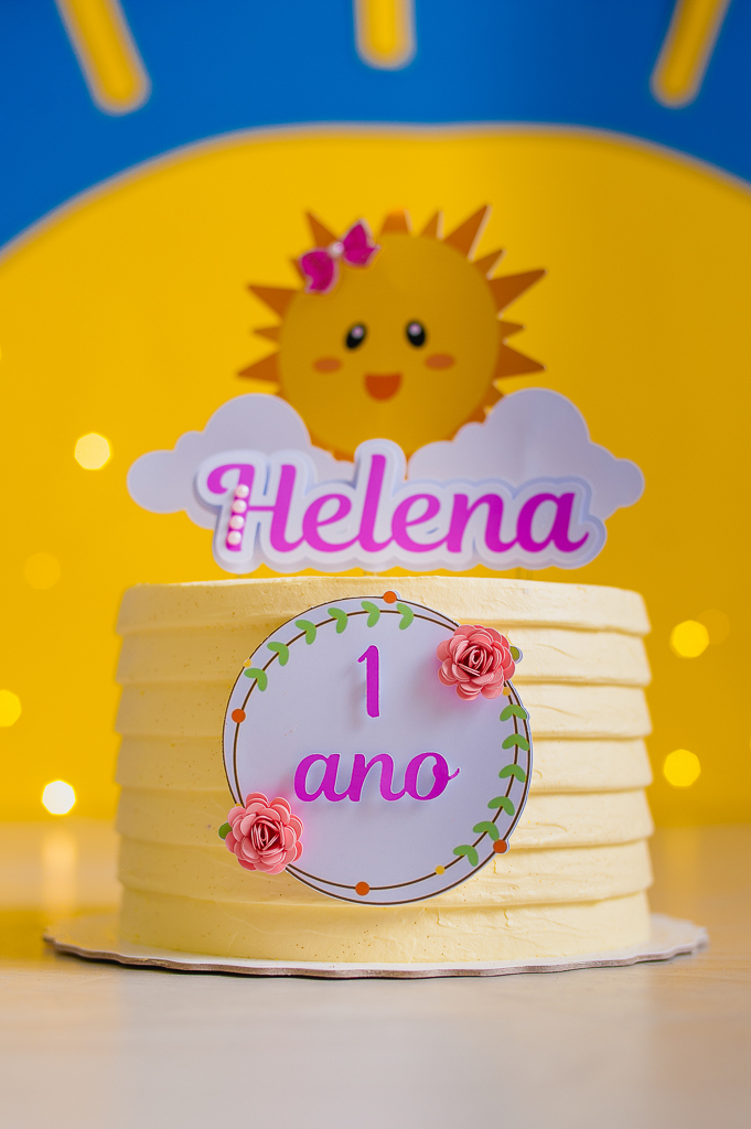 bolo do smash the cake tema raio de sol, em estudio no rio de janeiro, bangu