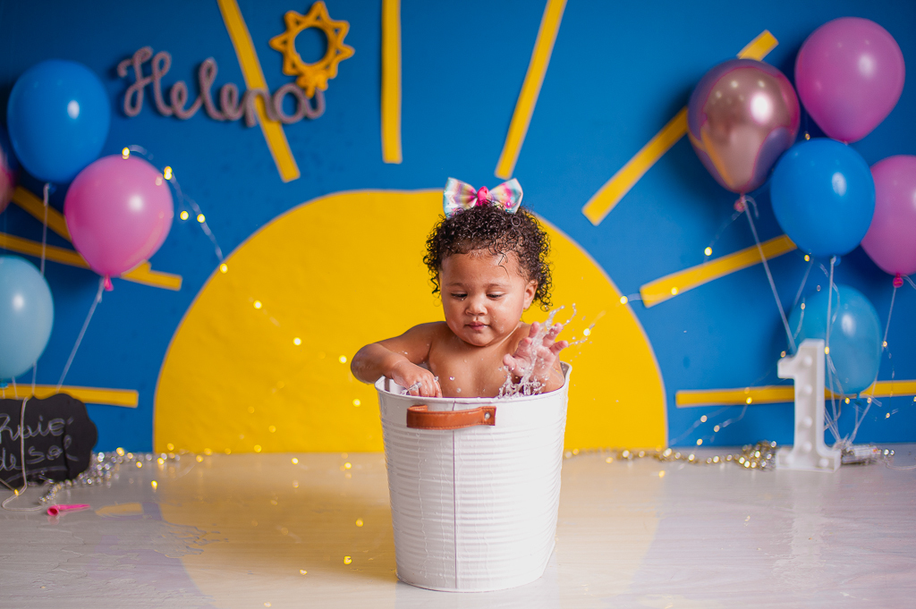 banho em smash the cake tema raio de sol, em estudio no rio de janeiro, bangu