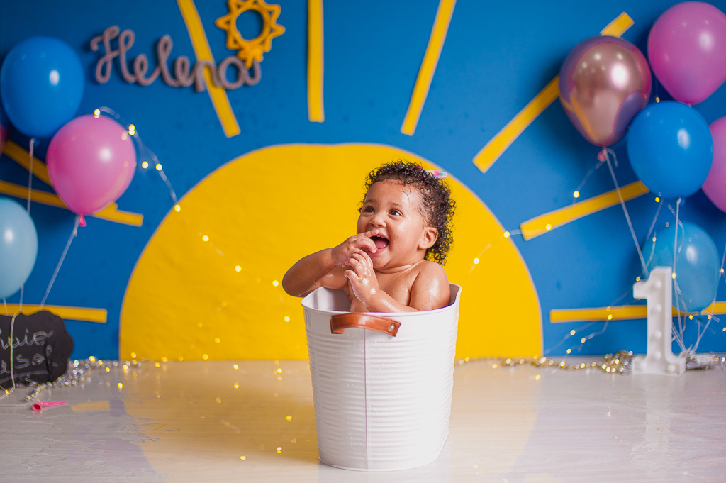 bagunça em smash the cake tema raio de sol, em estudio no rio de janeiro, bangu