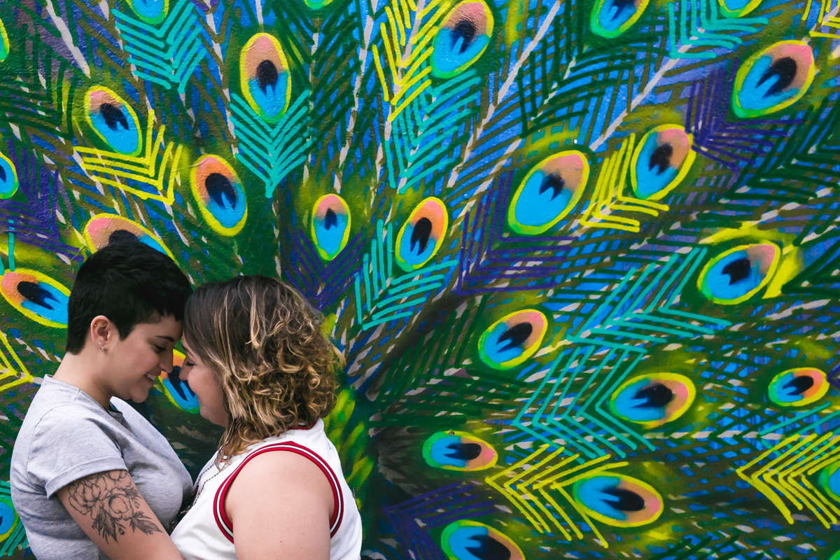 Parece grafitada para ensaio fotografico