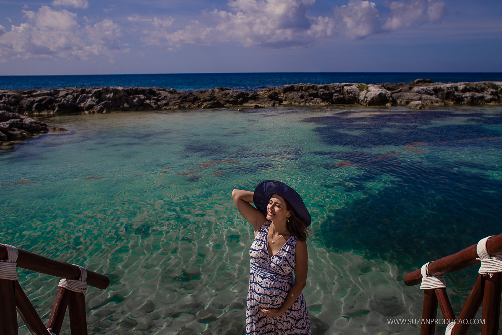 Ensaio gestante em Cancun 