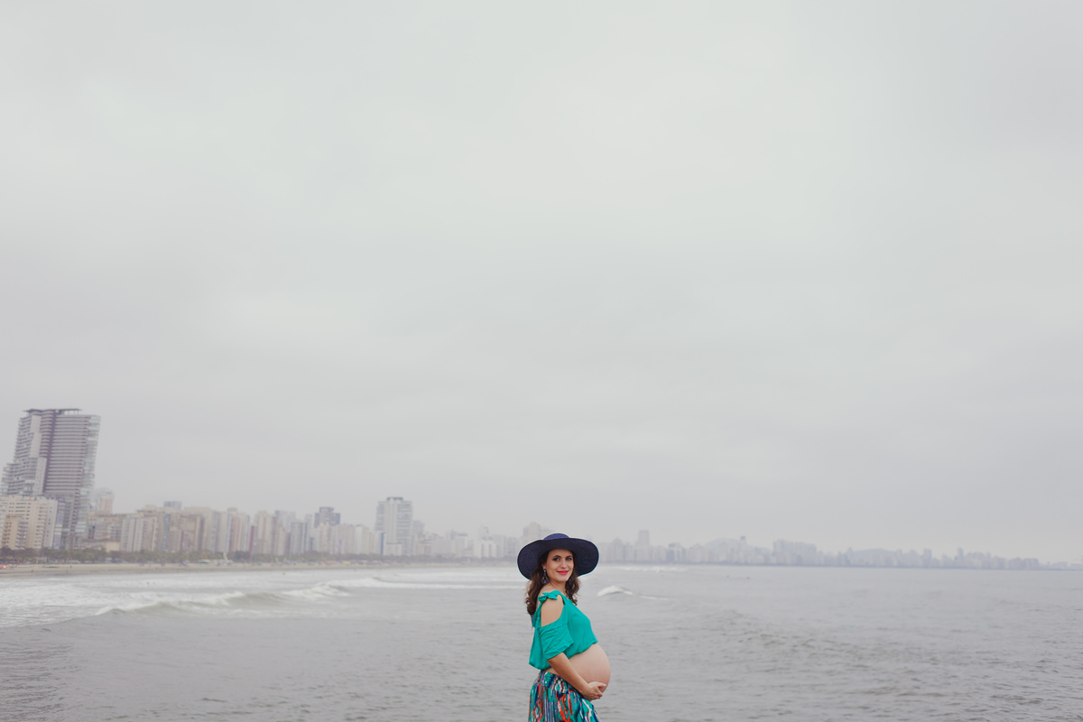 ensaio gestante na praia