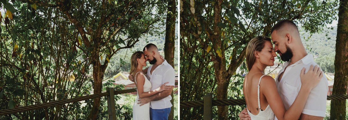 fotografia de casal em Paranapiacaba